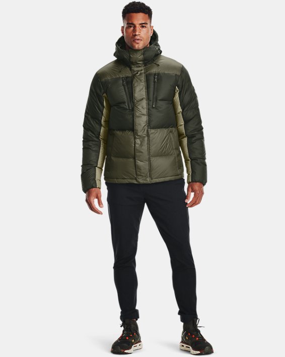 Men's ColdGear® Infrared Down Blocked Jacket in Green image number 2